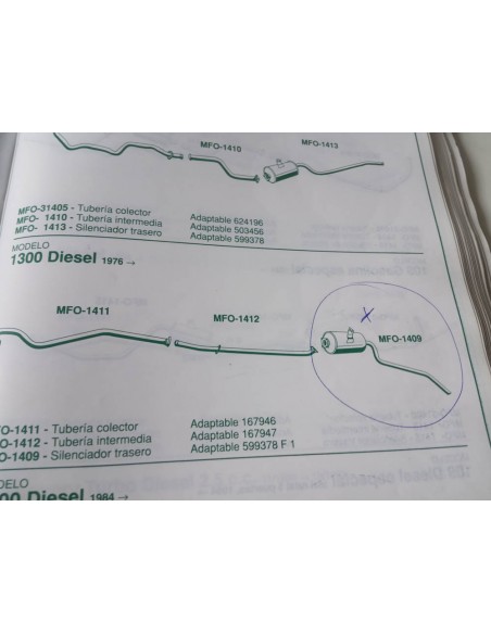 SILENCIOSO TRASERO ESCAPE LAND ROVER 109