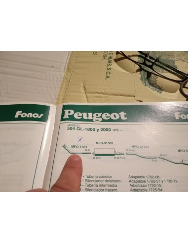 SALIDA COLECTOR ESCAPE PEUGEOT 504