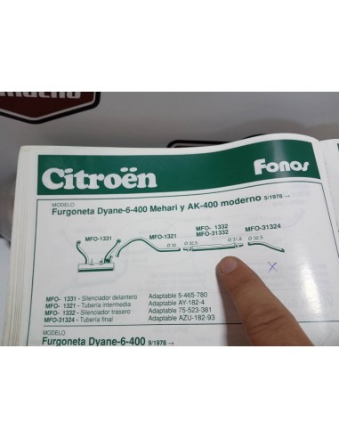 SILENCIOSO TRASERO ESCAPE DYANE 6 ,MEHARI ,AK 400 Y C-8