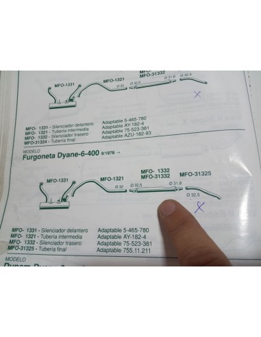 SILENCIOSO TRASERO ESCAPE DYANE 6 ,MEHARI ,AK 400 Y C-8