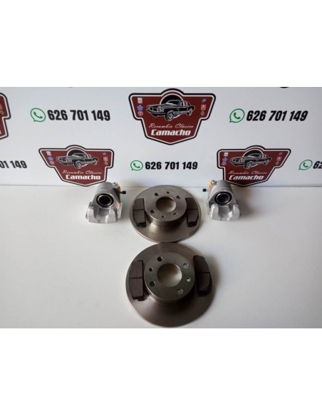 CONJUNTO PINZAS,DISCOS Y PASTILLAS DELANTERAS SEAT 124,131,132,127,128,1200 SPORT