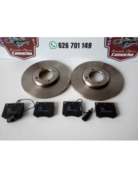 PAREJA DISCO DELANTEROS Y PASTILLAS FRENO FORD CAPRI 2.0