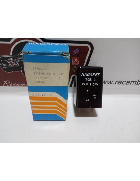 RELÉ PASTILLA DE INTERMITENCIA 24 VOLTIOS 110 W