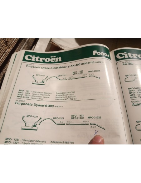 TUBERIA FINAL ESCAPE CITROEN DYANE 6-400 MEHARI