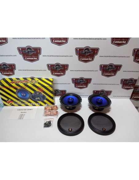 PAREJA ALTAVOCES 120W CON TAPAS TAMAÑO 6,5"