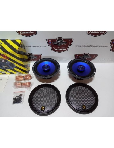 PAREJA ALTAVOCES 120W CON TAPAS TAMAÑO 6,5"