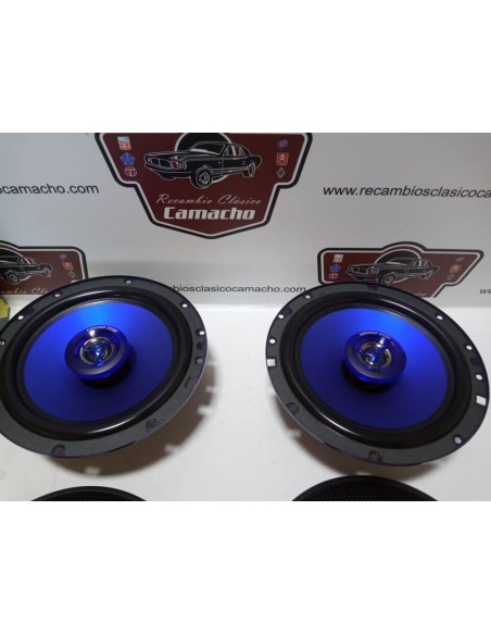 PAREJA ALTAVOCES 120W CON TAPAS TAMAÑO 6,5"