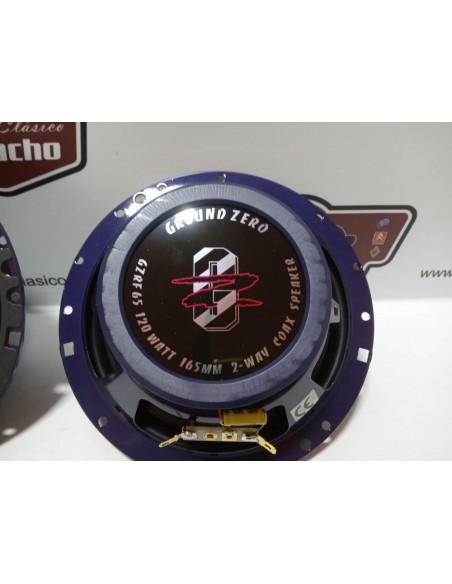 PAREJA ALTAVOCES 120W CON TAPAS TAMAÑO 6,5"